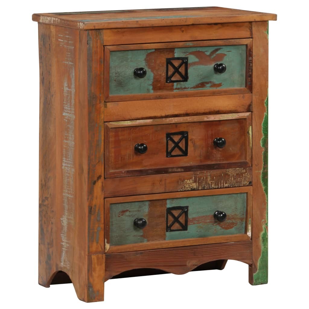 Chest of Drawers 60x30x75 cm Solid Reclaimed Wood